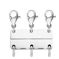 thumbnail image 1 of FHBVT Multi-Layer Necklace Separator Magnetic Clasp Alloy Material Anti-Tangle Layering Connector For 3 Necklaces Bracelets DIY Jewelry Crafts Gold Silver Colors Lightweight Durable Easy to Use, 1 of 1