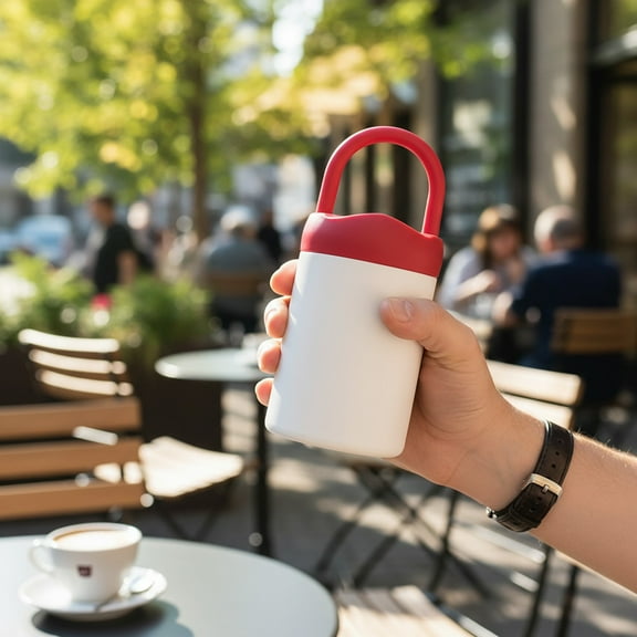 FHBVT Multicolor Glass Portable Water Cup Mobile Phone Holder Gift Cup for Outdoor Travel Office Drinking Tea Coffee Juice for Stylish Drinkware with Secure Leakproof Design for All-Day Hydration