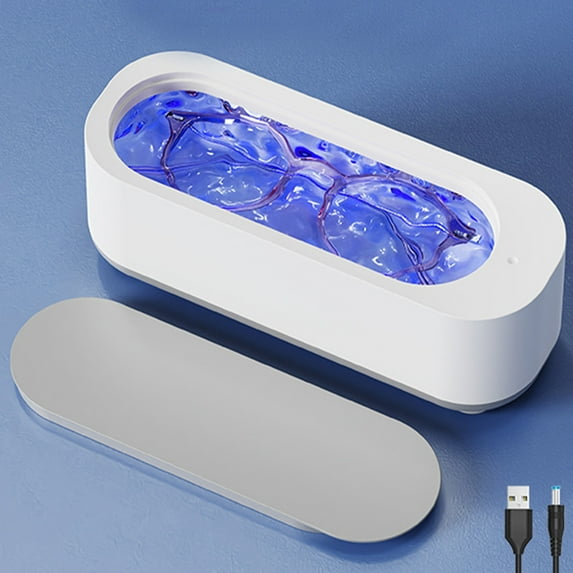 FHBVT Multifunctional Eye Cleaning Machine – Portable USB Jewelry and Eyeglass Cleaner for Watches, Razors, Braces, Glasses, with Ultrasonic Technology for Deep Cleaning and Safe Use at Home Travel