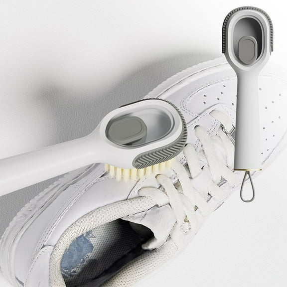 FHBVT Multifunctional Long Handle Shoe Brush Household Crevice Cleaning Soft Bristle Plastic Removable Efficient Gentle Clothes Care Travel Home Use Durable Ergonomic Handle