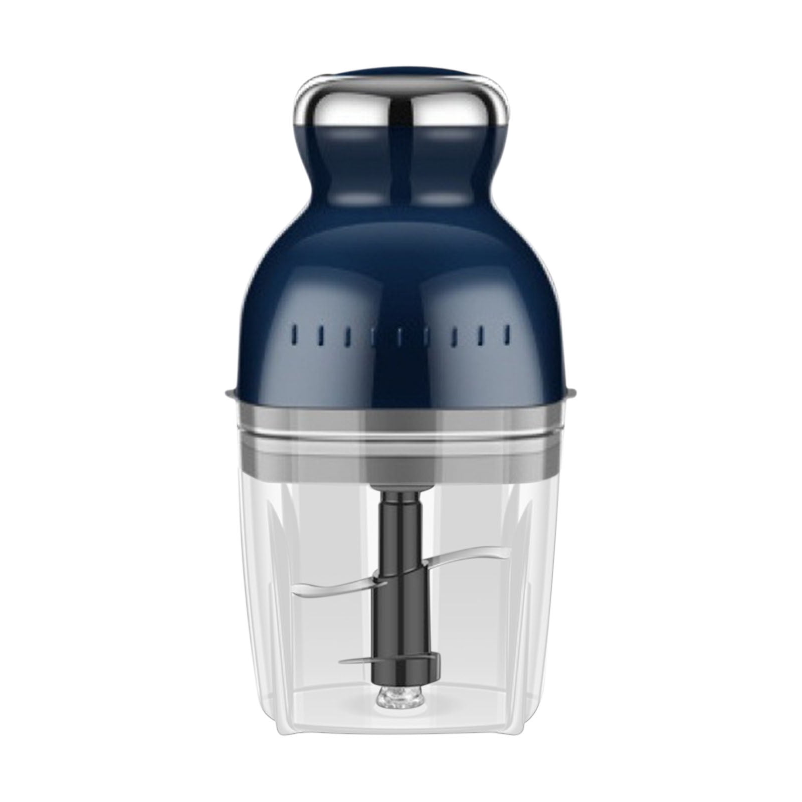FHBVT Multifunctional Mini Food Processor 500ml Large Capacity Powerful Motor Detachable Stainless Steel Blade Meat Grinder Juicer Whisk Small Kitchen Appliance for Home Cooking Baby Food Making