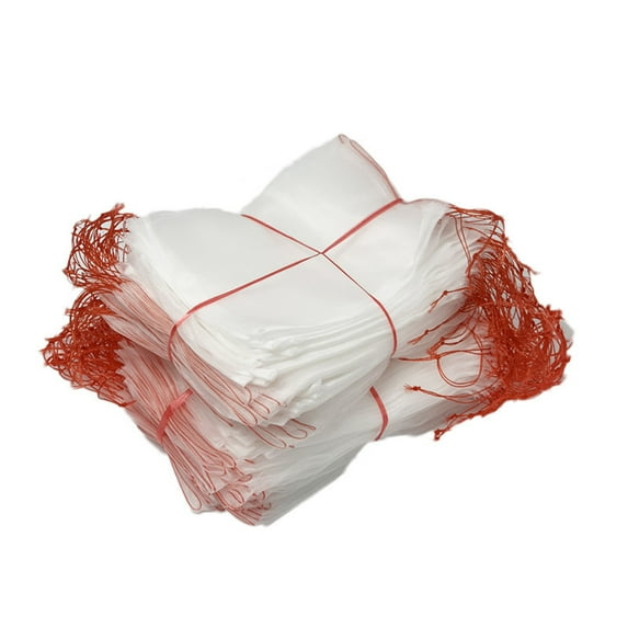 FHBVT Nylon Insect Bird Proof Sturdy Mesh Bag Drawstring Closure Design Organizer For Garden Fruits Vegetables Plants Protection Soaking Storage Greenhouse Outdoor Home Garden Decor Bags