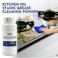 thumbnail image 1 of FHBVT Oil Dirt Cleaning Powder, Heavy Oil Stain Remover for Kitchen Range Hood & Stovetop, Quick Oil Dissolution & Fresh Scent, Ideal for Home Cooking & Restaurant Use, 1 of 9