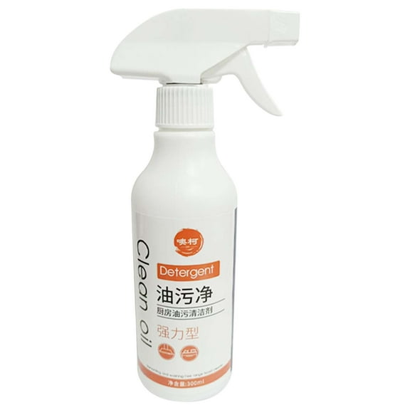 FHBVT Oil Fume Hood Cleaner 300ml Powerful Oil Stain Remover Degreaser Spray Non-Corrosive Multi-Functional Kitchen Cleaning Eliminates Odor Protects Surfaces for Range Hoods Stoves Gas Cooktops