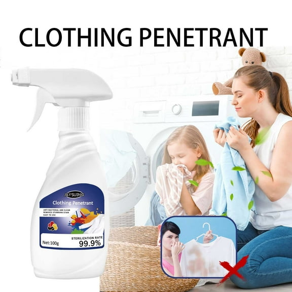 FHBVT Oil Stain Remover for Clothes, 100ml Fabric Cleaner, Removes Pet Stains, Food, Oil Stains, Gentle on Fabrics, Safe for All Water Temperatures, Convenient Spot Treatment for Stubborn Stains