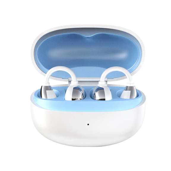 FHBVT Open-Ear Clip-On Bluetooth Headphones Real-Time Translation Spatial Audio Zero Latency Game Mode Noise Reduction Clear Call 8Hour Playtime All-Day Wireless Earbuds for Travel Work Commute