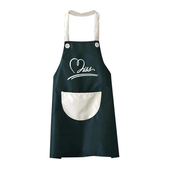 FHBVT PVC Household Apron for Men & Women, Waterproof Sleeveless Antifouling Work Clothes with Adjustable Strap and Large Pocket, Perfect for Cooking, Dishwashing, Cleaning, and Crafting
