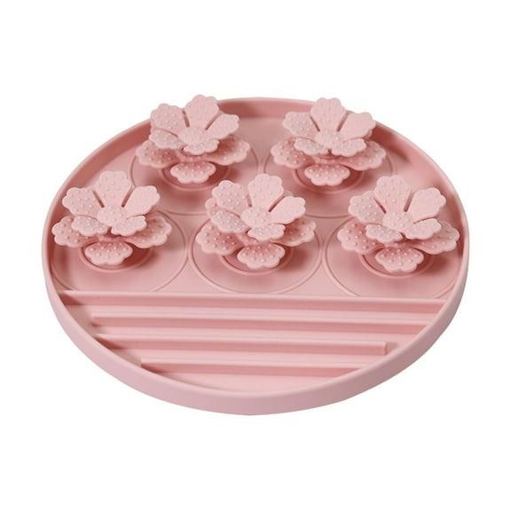 FHBVT Pet Slow Feeding Lick Mat Unique Texture Design Anti-Choking Bloating Reduction Easy Clean Non-Stick Surface Wall Floor Mountable for Dogs Cats Oral Care Healthy Mealtime Eating Pad