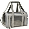 thumbnail image 1 of FHBVT Pet Travel Carrier Portable Mesh Dog Cat Transport Box Spacious Interior Adjustable Shoulder Strap Easy Cleaning for Small Medium Pets Daily Outing Vet Visits Travel Comfortable Pet Carrier Bag, 1 of 1
