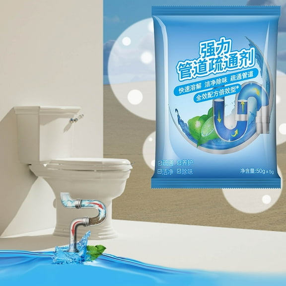 FHBVT Pipe Dredging Cleaner, Toilet & Kitchen Drain Deodorizer, Quickly Removes Clogs & Odors, Safe for All Plumbing Types, Effective Home Drain Maintenance Solution