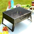 thumbnail image 1 of FHBVT Portable BBQ Barbecue Grill, Folding Mini Stainless Steel Stove for Outdoor Cooking, Compact Design for Camping, Picnics, Backyard BBQ, and Travel Cooking Essentials, 1 of 5