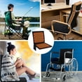 thumbnail image 1 of FHBVT Portable Heated Stadium Bleacher Chair Folding Design Padded Seat Back Support Non-Slip Bottom Lightweight Carry Handle for Sports Events Camping Picnic Beach Outdoor Heating Seat, 1 of 9