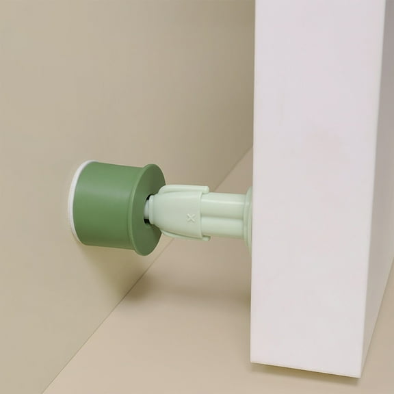 FHBVT Punch-Free Suction Door Catcher Silent Anti-Collision Door Stopper Soft TPR Plastic Multi-Color for Bathroom Bedroom Living Room Door Handle Wall Protection No Damage to Walls Home Safety Tool