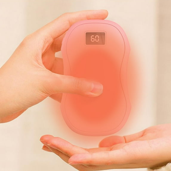 FHBVT Rechargeable Hand Warmer Pocket Heater 4000mAh Electric Portable Heat Power Bank for Outdoor Hunting Camping Office Winter Cold Relief Xmas Gifts for Men Women Holiday Essential Winter Gadget