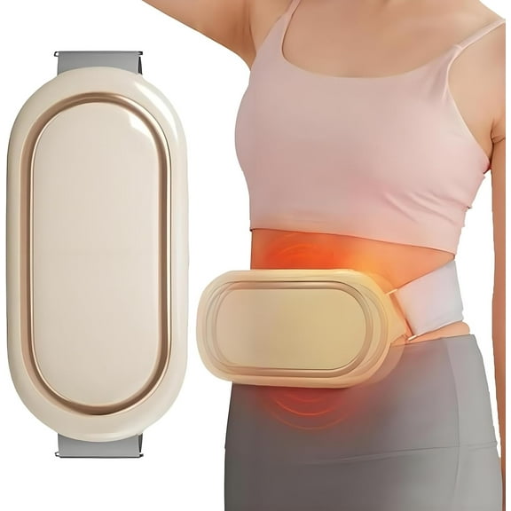 FHBVT Rechargeable Wireless Abdominal Massage Belt 6 Massage Mode 9-Speed Strength 3-Speed Hotcompress Portable Adjustable for Home Office Waist Belly Hips Legs Back Fitness Shaping Muscle Relaxation
