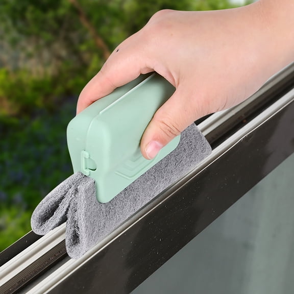 FHBVT Removable Window Slot Cleaning Brush, Groove Brush for Door & Window Sills, Efficient Cleaning Tool for Lime, Soap Scum & Grease Removal, Compact & Ergonomic Design