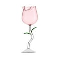 thumbnail image 1 of FHBVT Rose Red Wine Glass 8.35In High Foot Exquisite Rose Pattern Moderate Capacity Transparent Bright for Home Bar Wine Tasting Red Wine Baijiu Drinking Party Tabletop Decor Wine Glass Accessory, 1 of 3