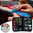 thumbnail image 1 of FHBVT Sewing Kit, Portable Mini Mending Set with Needles, Thread, Scissors, Buttons, for Home, Travel, DIY Repairs, Perfect for Beginners, Travelers, and Sewing Enthusiasts, 1 of 9