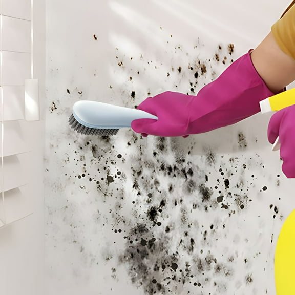 FHBVT Short Handle Kitchen Pot Brush Dishwashing Scrubber Stove Oil Stain Cleaner Household Eco Friendly Durable Material Non Scratch Efficient Cleaning Multi Purpose Use Convenient