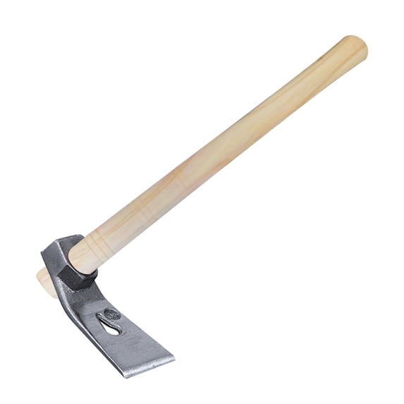 FHBVT Small Hoe Ice Adze Planer Digging Pickaxe Manganese Steel Blade Solid Wood Handle Multi-Purpose Heavy-Duty Farming Tool for Garden Cultivation Hammering Removing Nails Outdoor Tool
