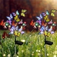 thumbnail image 1 of FHBVT Solar Butterfly LED Garden Stake Lights IP65 Waterproof Auto On Off Light Sensor Outdoor Decorative Landscape Lights for Yard Patio Pathway Flower Bed Balcony Garden Decor Lighting Supply, 1 of 9
