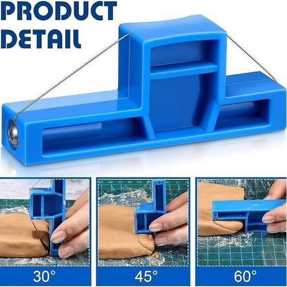 FHBVT Stainless Steel Ceramic Clay Cutting Tool Set Mud Corner Cutter Pottery Trimming Carving Tool Ergonomic Wooden Handle Durable For Beginners Professional Ceramic Artists Pottery Craft Projects
