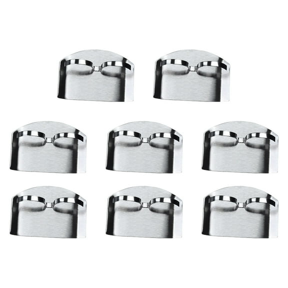 FHBVT Stainless Steel Finger Guard for Cutting, Adjustable Knife Finger Protector for Safe Slicing, Multifunctional Tool for Food Preparation, Easy Clean, Ideal for Kitchens, Home Cooks Restaurants