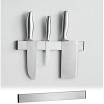 FHBVT Stainless Steel Magnetic Kitchen Shelf, Wall-Mounted Tool Rack for Knives, Utensils and Kitchen Accessories, Space-Saving Design for Easy Storage Convenient Kitchen Organization for Home Use