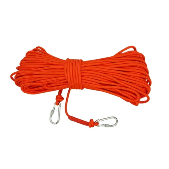 FHBVT Thick Core Nylon Rope High Strength Durable Emergency Rope With Enhanced Visibility For Outdoor Rescue Camping Hiking Fire Safety Compliance Heavy Duty Utility Rope Accessory
