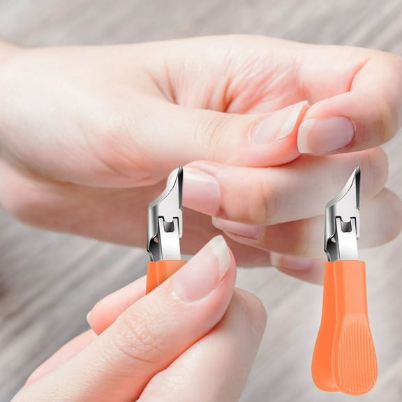 FHBVT Three-Set Beveled Beak Nail Clippers&Senior Thick Nail Trimmer Non-Slip Handle Wide Opening Precision Cutting for Brittle Ingrown Toenails Fingernails Personal Grooming Care Home Travel Tool