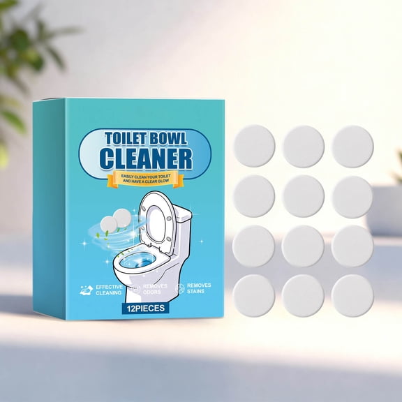 FHBVT Toilet Cleaning Tablets Bathroom Toilet Stain Remover Yellow Stain Removal Odor Elimination Deep Cleaning Power Long Lasting Freshness for Home Bathroom Toilet Bowls Daily Hygiene Maintenance