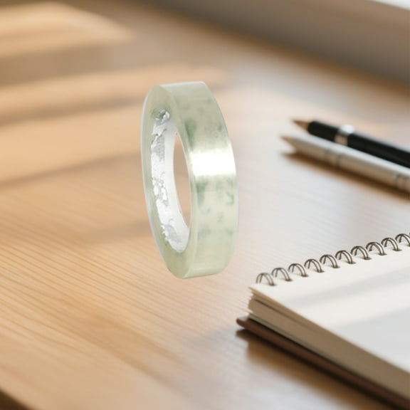 FHBVT Transparent Stationery Tape, High Adhesion Small Tape, Clear Plastic Packaging Tape for Office, School, and Home Use, Available in Multiple Sizes for Sealing and Repairs