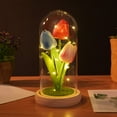thumbnail image 1 of FHBVT Tulips Night Light Handmade Flower Lamp Bedroom Table Ambiance Light Romantic DIY Decor,Adjustable LED Lights Creates Cozy Atmosphere,Ideal Gift for Couple Girls Bedroom Living Room Decoration, 1 of 7