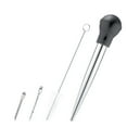 thumbnail image 1 of FHBVT Turkey Seasoning Pump Drip Oil Tube with Cleaning Brush for Barbecue Grill Basting Tool Ideal Moistening Meats Grilling 120°C Heat Resistance Great for BBQs Family Cookouts Outdoor Gatherings, 1 of 1