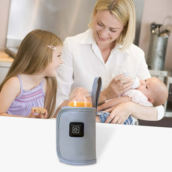 FHBVT USB Baby Bottle Insulation Cover, Portable Milk Bottle Heater with Constant Temperature Control, Convenient Travel Insulation Bag for On-the-Go Parents, Outdoor Adventures, and Car Use