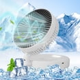 thumbnail image 1 of FHBVT USB Foldable Wall Mounted Fan Brushless Motor 5 Adjustable Wind Speeds Built-in Night Light Quiet Operation Portable Desktop Wall Hanging Large Wind Circulation Cooling Fan for Dorm Home Office, 1 of 6