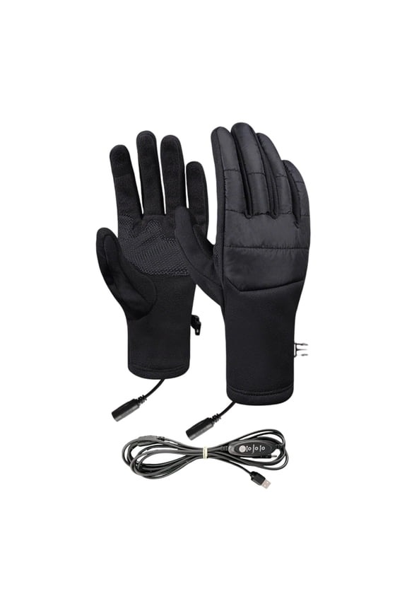 USB Heated Gloves For Men Women Waterproof Touchscreen Three Gear Temp Control Rechargeable Soft Lining For Driving Cycling Skiing Hunting Winter Christmas Cold Weather Gift Accessory