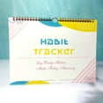 thumbnail image 1 of FHBVT Undated English Habit Self-Discipline Punch Card Planner Exquisite Pattern Cardboard Material Monthly Planning For Office Workers Students Fitness Enthusiast Christmas New Year Planner Notebook, 1 of 3