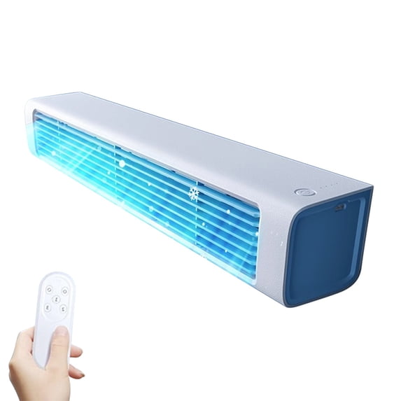 FHBVT Wall Mounted Bladeless Fan Silent Air Circulation Leafless Safe Refrigeration APP Remote Control Fan for Bedroom Dorm Bathroom Desktop Indoor Small Space Cooling Energy Saving Daily Use