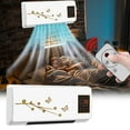 thumbnail image 1 of FHBVT Wall Mounted Heater and Cooler Fan Remote Control 2000W Fast Heating 12H Timer Overheat Protection Wide Angle Airflow Energy Saving for Home Bathroom Bedroom Office Heating Cooling Supplies, 1 of 8
