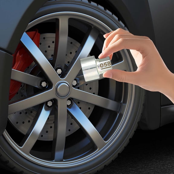 FHBVT Wheel Lock Nut Remover Socket Hub Screw Sleeve Removal Tool High Strength Metal Material Universal Fit for Multiple Car Models Professional Tire Wheel Screw Disassembly & Locking Repair Tool