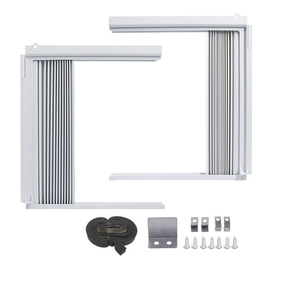 FHBVT Window AC Side Panels Insulation Kit Adjustable Winter Summer Window Seal Kit for Window Air Conditioner Units Windproof Noise Reduction Energy Saving Home Supplies Holiday Gift Accessory