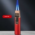 thumbnail image 1 of FHBVT Windproof Butane Torch Lighter, Blue Flame Torch for BBQ, Baking, and Outdoor Use, Refillable Adjustable Flame, Durable Alloy Body for Outdoor Cooking, Camping, and Fire Starting, 1 of 2