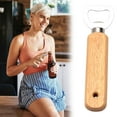 thumbnail image 1 of FHBVT Wooden Handle Stainless Steel Beer Bottle Opener, Rust-Resistant, Comfortable Grip, Ideal for Opening Beer Bottles, Durable and Stylish, Perfect for Parties and Gatherings, 1 of 9