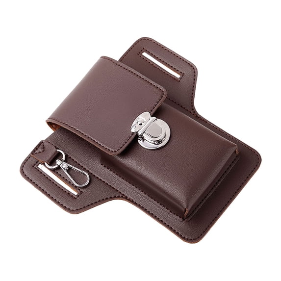 FHBVT Work Belt Pouch & Construction Worker Storage Bag Leather Wearable Tool Organizer Durable Document Compartment for Job Sites Manual Labor Men's Hands-Free Job Site Essentials Tool Carry