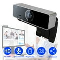 thumbnail image 1 of 1080P Webcam USB PC Computer Webcam Auto Focus With Microphone 60-Degree Widescreen Desktop Laptop Webcam Live Streaming Webcam With Rotatable Clip For Live Broadcast Video Calling Conferencin, 1 of 10