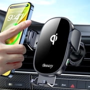 FHDFHD 15W Mobile Phone Holder Car with Charging Function-Wireless Charger Car Automatic Inductive Charging Station Car-Mobile Phone Holder Car Charger Ventilation for iPhone Samsung Huawei LG etc