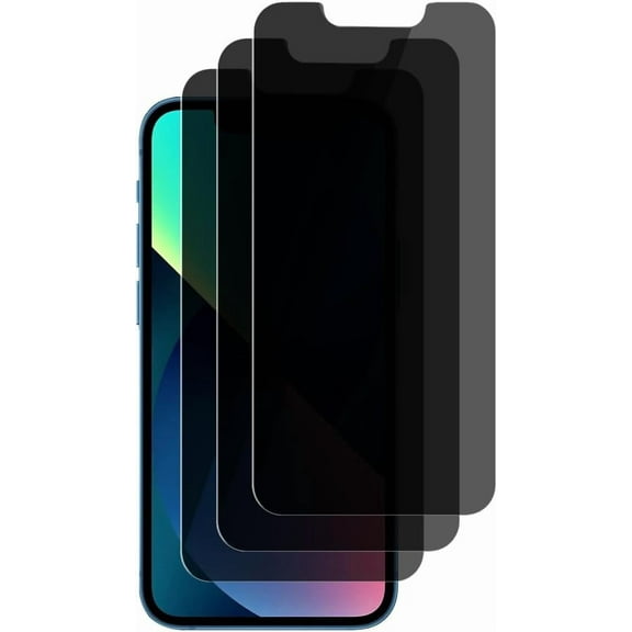 FHDFHD 3 Pack Privacy Screen Protector For iPhone 13 Mini (5.4") Anti Spy Private Tempered Glass