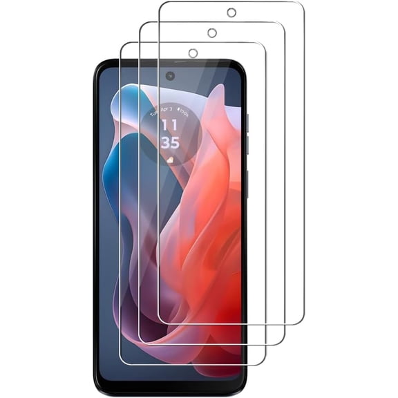 FHDFHD 3 Pack Screen Protector For Motorola Moto G Play (2024) / Moto G Play Gen 3 Tempered Glass, Anti Scratch, HD Clear