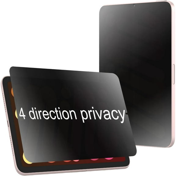 FHDFHD 360 Degree Matte Privacy Screen Protector for iPad Mini 7th 2024 (A17 Pro) / Mini 6th 2021 8.3 inch Anti-Glare Anti-Spy 4 Sides Soft Film